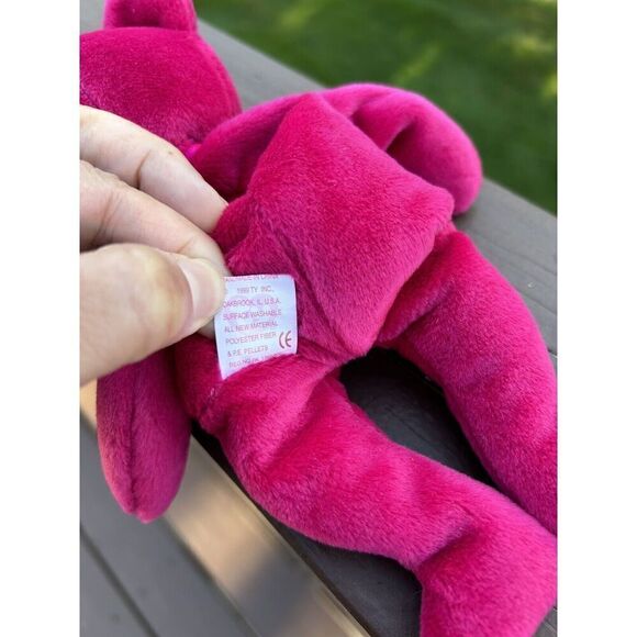 Ty Valentina the Red Bear Beanie Baby Twin Bundle (2) Rare With Tag Errors - Picture 9 of 10